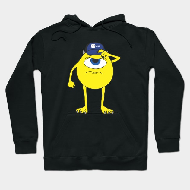 Yellow monster cartoon characters Hoodie by sansan